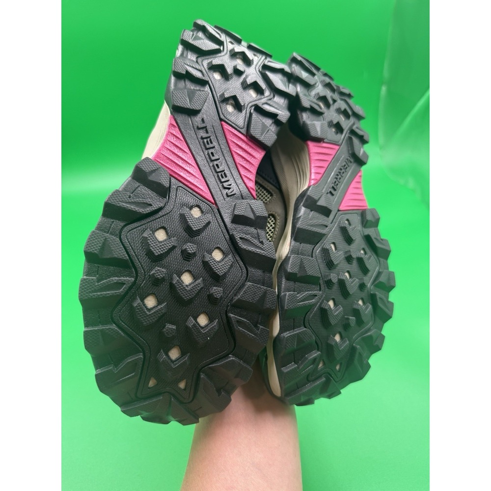 Merrell Women's Hydro Moc hiking water shoes olive green pink mesh slip on sz 7 - Picture 4 of 6